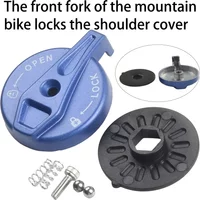 1 Set Out Switch Cap Fork Shoulder Cover Bike Blue For-SR Front Fork Cover Remote Lock Brand Bicycle Accessories Replace Parts