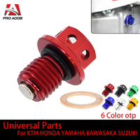 M12xP1.5 Motocross Universal Parts Magnetic Oil Drain Plug Bolt For Kawasaki Z1000 Z650 Z250 Z750 Z800 ER4N ER6N ER6F ZR750 ZX6R