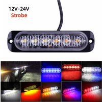 1PC 6LED Strobe Seite Marker Indikatoren Licht für Lkw Anhänger 12-24V Blinkende Warnung Rücklicht auto Signal Brems Lampe Lightbar