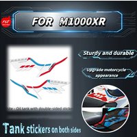 Für M1000XR Carbon-Textur-Epoxid-Kraftstofftank-Seitenaufkleber Beidseitige Verschleißschutz-Aufkleber Sport-Motorrad-Umbauteile