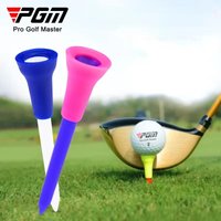 20pcs Golf Tees Mix Colors 83mm Plastic Durable Rubber Cushion Top Golf Ball Holder Golf Accessories