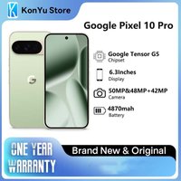 Google Pixel 10 Pro with Gemini, Tensor G5 Triple Rear Camera System, Fast-Charging 24+ Hour Battery 4870 mah 6.3" Display