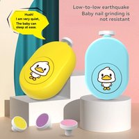 1/2Set Quiet Electric Nail File For Babies & Kids, Gentle Polisher Grinder With LED Light, Safe For Newborns, Adult Use Too