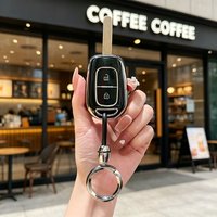 TPU Remote Shell Fob Holder for Dacia Logan 2021 for Renault TWingo 3 Duster Captur Logan Laguna Scenic Car Key Case Cover