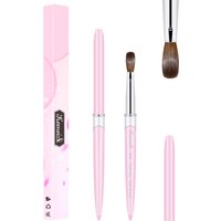 100 % Kolinsky Acryl-Nagelbürste, gute Qualität, Nagelkunst, Nerzpinsel, Holzgriff, Gel-Builder, Maniküre-Pinsel, Zeichenwerkzeuge, Größe 8–16