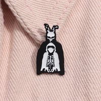 Donnie Darko Frank The Bunny Enamel Pin Sci-fi Horror Movies Humanoid Rabbit Brooch Lapel Badge Jewelry Gift For Friends