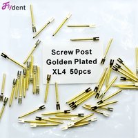 Dental Golden Plated Screw Post 50Pcs Dental Materials Use For Root Canal Treatment Dentist Tool