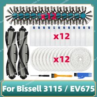 Main Side Brush Hepa Filter Mop Rag Cloth For Bissell 3115 / EV675 Robot Vacuum Cleaner Attachment Replacement Spare Part
