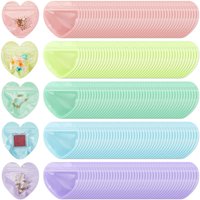 50/100 Pcs Heart-shaped Self-sealed Gift Bag, Birthday Valentine's Day Wedding Party Christmas New Year Candy Jewelry Gift Bag