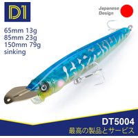 D1 Popper Fishing Lures Topwater floating&sinking Wobblers 65mm/85mm/150mm High Quality Hard Bait metal lips fishing tackle 2020
