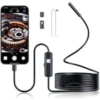Type-C Endoscope 5/7/8mm Borescope Inspection Camera IP67 Waterproof with 6 LED Lights for IOS Iphone for Checking Car Engine