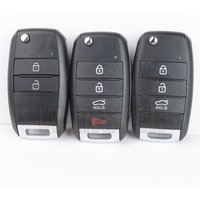 2 3 4 Bottons Car Key Fob Case Shell Housing for Kia KIA K2 K3 K5 Carens Cerato Forte Cadenza Car Flip Folding Key Shell
