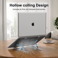 Foldable Laptop Holder Aluminum Alloy Portable Adjustable Anti-slipped Laptop Desktop Stand PC Accessories For Notebook Computer
