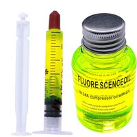 R134a Refrigerant Oil Leak Repair Agent Car Air Conditioner Oil Fluorescent Detection Repair Agent Plugging Agent Leak 2.5/60ml
