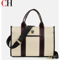 CH Minimalist Women's Versatile Elegant Shoulder Crossbody Bag Handbag 2026 New Square Western Style Crossbody Canvas Bag