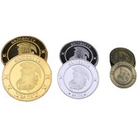 Anime Commemorative Coins Cosplay Movie Magic Academy Students Tickets Halloween Party DIY Collection Wizarding Desktop Decor