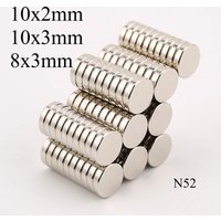 AliExpress NONE N52 10x2 10x3 10x5 7x3 8X3 Strong Disc Magnets Aimant Motor Scooter fridge Magnets Electric Ebike Home Ebike Diy Customised