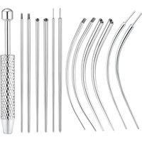 Piercing Taper Ball Grabber Tool for Changing Jewelry Stainless Steel Flat Back Earring Applicator Piercing Kit for Ear/Nose