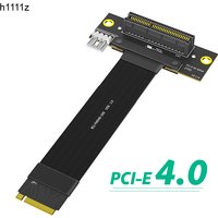 NVME to PCIE X4 Riser Cable M.2 Key M PCIE 4.0 to PCI-E 4.0 4X 90 Degree Adapter Card NVME 4.0 to PCI Express X4 Extension Cable