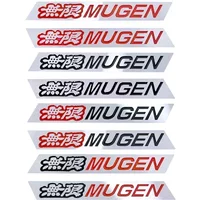 2PCS Metal Mugen Logo Car Rear Trunk Emblem Fender Badge Sticker Decals for Honda Jazz Pilot Civic Accord City FIT CRV HRV