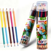 12pcs/24pcs Double-end Colored Pencil Set, 24Colors/48colors Wood Pencil for Art Coloring, Sketching, Essential for Art Students