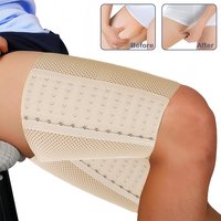 1Pair Thigh Trainer Thigh Compression Sleeves Adjustable Quad Wrap Support Brace, Hamstring Upper Leg Slimming Shaper for Women