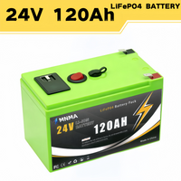 NEW 24V 120Ah LiFePO4 Battery, Built-in 200A BMS, 8000+ Cycles, Perfect for RV/Camper, Solar, Marine, Overland/Van, Off-Grid