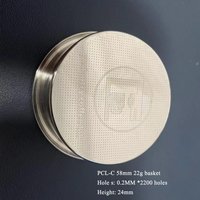 58mm Espresso Filter Basket, 22g High Precision Extraction Portafilter Basket, Fits for 58mm Coffee Machines