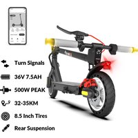 5TH WHEEL Faltbarer E-Scooter für Erwachsene – 25 km/h Pendler-Elektroroller, 32-35 km Reichweite, 350W Leistung, App-gesteuert, Ein-Sekunden-Faltung, 14,5 kg tragbar