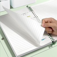 Detachable PVC Notebook 120 Sheets Waterproof A5 B5 File 5 Colors