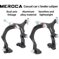 MEROCA Aluminum Long Reach C Brake Caliper for City Bikes, 73-95mm Travel, Black, with Spacers