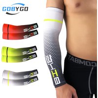 AliExpress NONE GOBYGO 1Pair Cover Protective Arm Sleeve Cool Men Cycling Running Bicycle UV Sun Protection Cuff Bike Sport Arm Warmers Sleeves