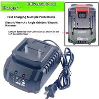1Pc Universal 21V Li-ion Battery Charger US/EU Plug Smart Power Tool Fast Charging Multiple Protections