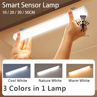 LED Sensor Light 20/30/50CM Automatic Induction Light Type-c Rechargeable Smart Lighting Magnetic Maual/Sensing Mode Lamp