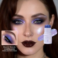 Chameleon Holographic Glitter Shimmer Highlighter Stick, Makeup for Face and Body, Color Changing Glitter Stick Under Light