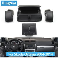 Centralny lewy prawy tylny otwór wentylacyjny AC Zespół kratki wentylacyjnej do Skody Octavia 2 A5 MK2 RS 2004-2014 11ZD 820951 ,1ZD 819203