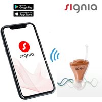 Signia 8 Channels Digital Invisible CIC Hearing Aid RUN Click ITC Signia Smartphone APP Fit Dry Case