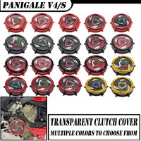 For DUCATI Panigale V4 1100 2018-2023 V4S V4 S 18-23 Clutch Transparent Engine Side Protection Cover Refitted Aluminum