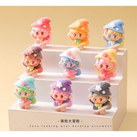 kawaii Star Hat Flocking blind box Cute Mini Doll ornaments resin crafts high-end niche desk decorations For Gift