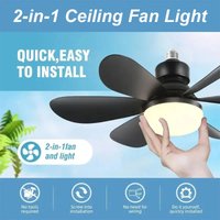 40W E27 LED Ceiling Fan Light Dimmable Color Temperature Remote Control Modern Smart Lamp for Living Room Bedroom Home Use
