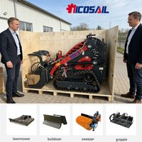 Tracked Mini Crawler Slip Loader CE Certified Euro 5 Small Compact Loader For Farm Garden