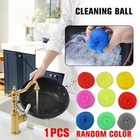 Scouring Pad Plastic Wire Cleaning Ball Dish Washing Ball Pot Washing Brush Kitchen Steel Wool Ball Pot Cleaning Tool