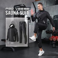 Profession Sauna Suit Men Boxing Training Running Fitness Sportswear Gym Clothing Set Weight Loss Body Buliding Sweating Suit