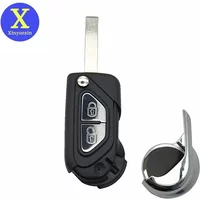 Xinyuexin Top Quality Remote Key Shell Reaplcment for Citroen C3 DS3 2009 2010 2011 2012 2013 2014 2015 2016 2017 VA2/HU83 Blade