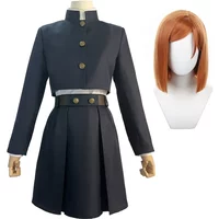 Holoun Jujutsu Jjk Manga Anime Kugisaki Nobara Cosplay Kostuum Pruik Jas Rok Rose Net Synthetische Halloween Kerst