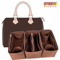 Detachable Felt Purse Insert Organizer for Luxury Handbag Speedy 25 30 35 Makeup Bag Shaper Liner Travel Inner Pouch