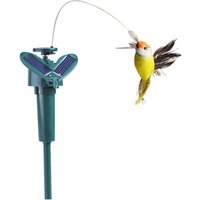 Solar Powered Birds Flying Bird Garden Decor Funny Solar or Battery Powered Toy Wobble Fluttering Bird for Garden Yard Stake