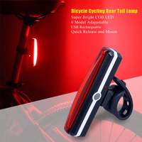 Bicycle Rear Light Bike Taillight Rechargeable Waterproof Bike Lamp Night Riding Safety Warning Tail Lights Cycling Accessories
