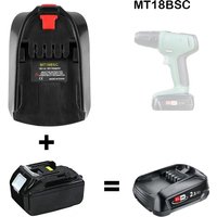 Adaptateur de convertisseur de batterie Li-Ion MT18BSC, pour Makita 18V BL1830 BL1860 BL1850 BL1840 BL1820, utilisé pour l'outil Bosch C 18V