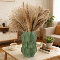 Cross-Border Minimalist Wabi-Sabi Style Concave-Convex Wave Texture Vase For Nordic Modern Style Home Soft Decoration Floral Con